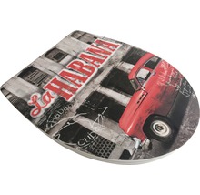 Toilettendeckel mit La Habana und Auto Motiv