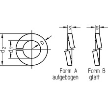 Federring DIN 127 3 mm Edelstahl A2, 100 St.