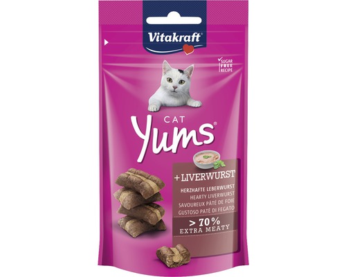 Vitakraft En-cas pour chats Cat Yums saucisse de foie, 40 g