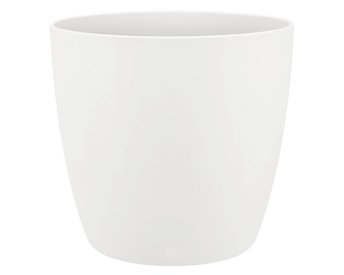 Pot de fleurs blanc en plastique