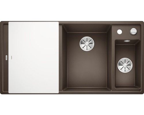 Évier avec égouttoir et accessoires