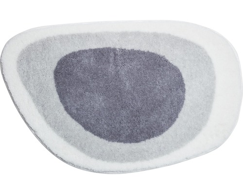 Tapis de bain gris avec dégradé de couleurs
