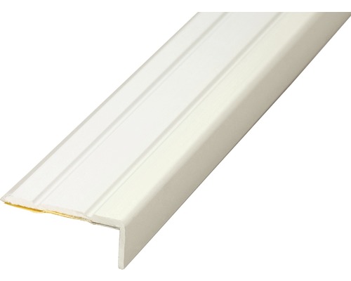 Profilé d'équerre en alu, autoadhésif argent 24,5x10 mm Profil d''arête d''escalier en plastique