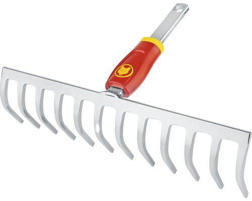 Wolf Garten Rasenrechen aus Stahl mit Griff