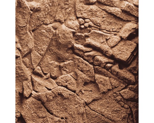 Nahaufnahme einer Wandverkleidung in Steinoptik