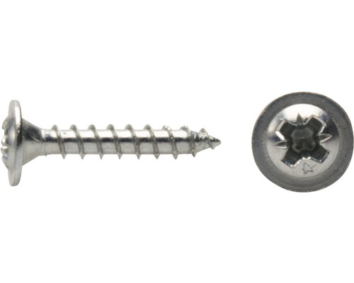 JD Plus Rückwandschraube Pozidriv 3 x 16 mm galvanisch verzinkt 100 Stück