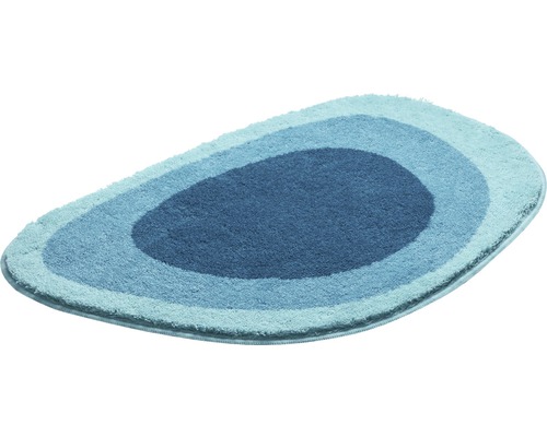 Tapis de bain demi-lune avec motif étagé