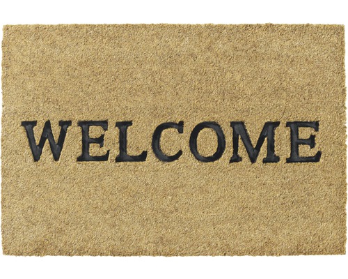 Fussmatte mit Willkommensaufschrift