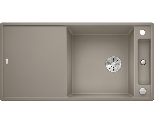 Blanco AXIA III XL 6 S évier lxp 1000x510 mm Silgranit truffe avec planche à découper en verre 523517