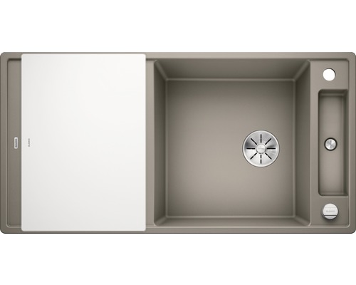 Évier avec égouttoir et planche à découper