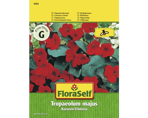 Kapuzinerkresse 'Kaiserin Viktoria' FloraSelf samenfestes Saatgut Blumensamen
