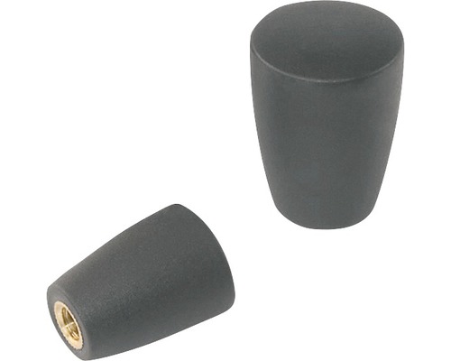 Écrou à tête cylindrique Ø 43 M10 mm noir, 5 pièces