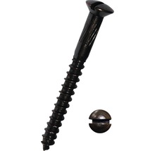 Vis à bois à tête fraisée bombée avec fente DIN 95 4 x 25 mm laiton bruni 200 unités