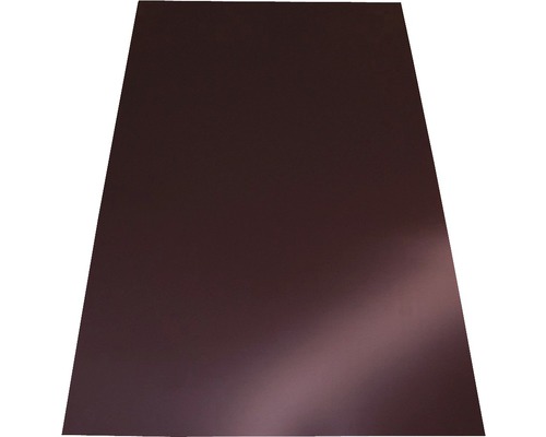Tôle de cheminée chocolate brown 1250 x 1000 x 0.5 mm