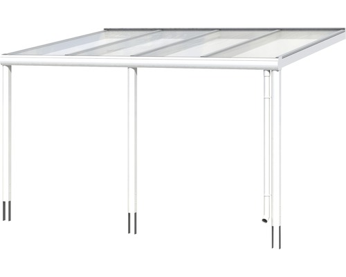 Freistehendes Carport mit transparentem Dach