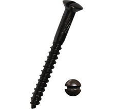 Vis à bois à tête fraisée bombée avec fente DIN 95 3 x 20 mm laiton bruni 200 unités