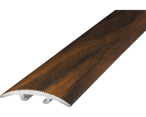 Übergangsprofil Alu D.O.S. nussbaum 32x2700 mm Übergangsprofil mit Holzdekor