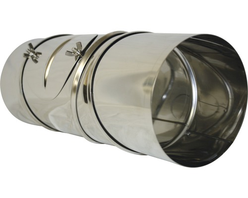 Tuyau en acier inoxydable avec colliers de serrage pour la fixation