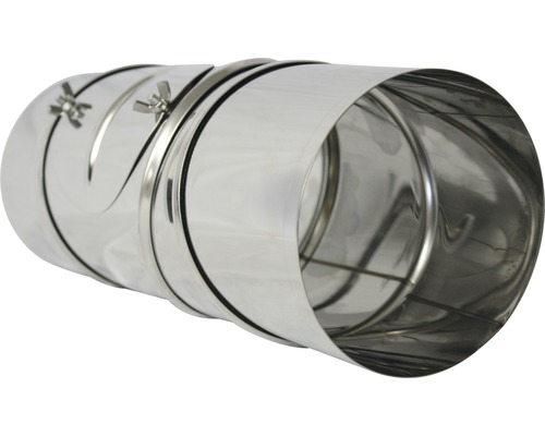 Tuyau en acier inoxydable avec colliers de serrage pour systèmes de ventilation