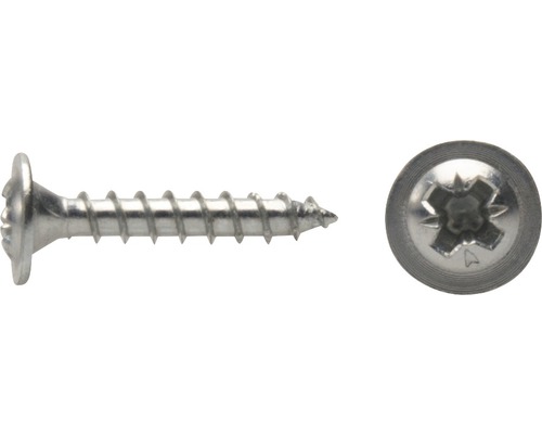 Vis de paroi arrière JD Plus Pozidriv 3 x 30 mm galvanisée zinguée 100 pièces Vis de paroi arrière JD Plus Pozidriv 3 x 30 mm galvanisée zinguée 100 pièces