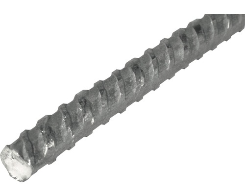 Barre ronde striée en acier Ø 6mm, 1m Barre d''armature à béton avec nervures