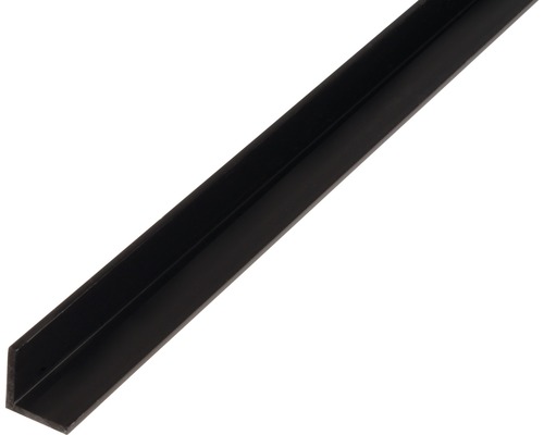 Winkelprofil PVC schwarz 20 x 20 x 1 x 1 mm 2,6 m