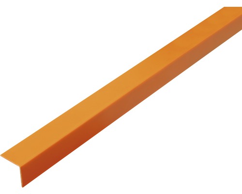 Profilé d'angle PVC autocollant orange 20x20x1,5 mm, 2,6 m Profilé d''angle en plastique