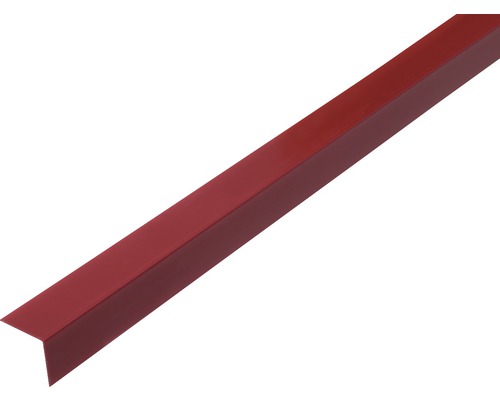 Profilé d'angle PVC autocollant rouge foncé 20x20x1,5 mm, 2,6 m Profilé d''angle en métal