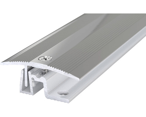 Profilé de jonction PS 400 alu acier inoxydable poli 38x2700 mm Profilé de transition en aluminium avec vis