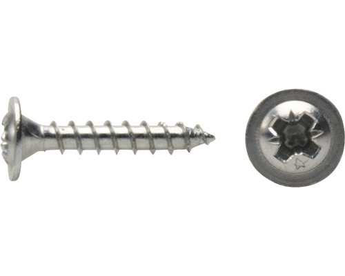 Vis de paroi arrière JD Plus Pozidriv 4 x 30 mm galvanisée zinguée 100 pièces Vis de paroi arrière JD Plus Pozidriv 4 x 30 mm galvanisée zinguée 100 pièces