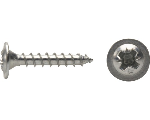 Vis de paroi arrière JD Plus Pozidriv 4,5 x 20 mm galvanisée zinguée 100 pièces Vis de paroi arrière JD Plus Pozidriv 4,5 x 20 mm galvanisée zinguée 100 pièces