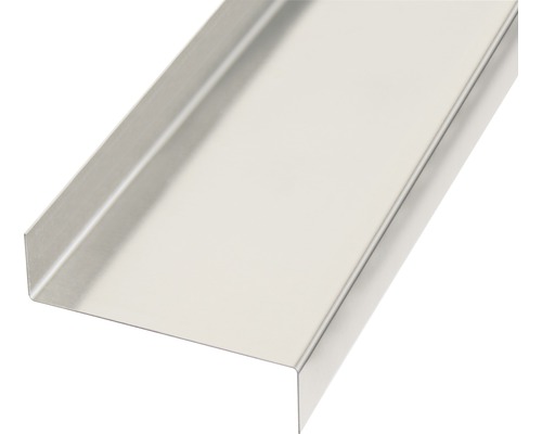 Tôle lisse forme en Z Alu nature 18x63x18 mm, 1 m Profilé en U en acier inoxydable
