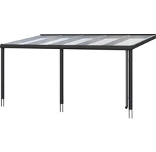 Terrassenüberdachung SKAN HOLZ Garda, 541x357 cm Aluminium anthrazit