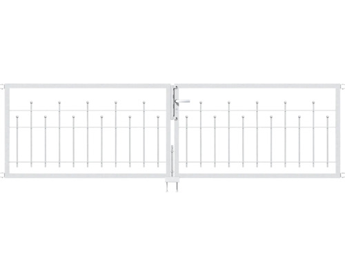 Doppeltor ALBERTS Madrid 300 x 80 cm, feuerverzinkt