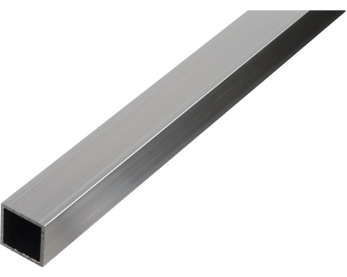 Tube carré Aluminium 25 x 25 x 1,5 mm x 1,5 mm , 2,6 m Tube carré en aluminium