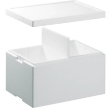 Glacière en polystyrène avec couvercle et paroi de séparation