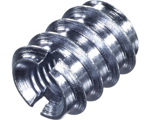 Écrou à insertion DIN 7965 10 x 16 x 16 mm galvanisé, 10 pièces Insert fileté en métal