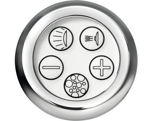 Bedienelement mit Symbolen für Licht und Funktionseinstellungen