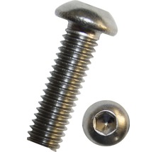 Edelstahlschraube mit Linsenkopf und Innensechskant