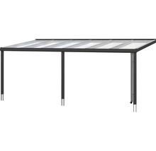 Terrassenüberdachung SKAN HOLZ Garda, 648x357 cm Aluminium anthrazit