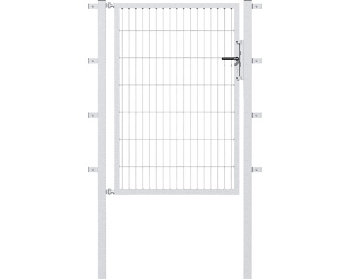 Portillon grillagé simple ALBERTS Flexo 100 x 100 cm y compris poteaux 6 x 6 cm galvanisé à chaud