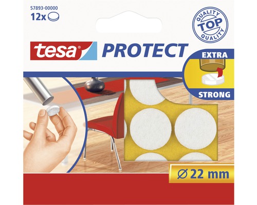 tesa® Protect Filzgleiter weiss Ø 22 mm
