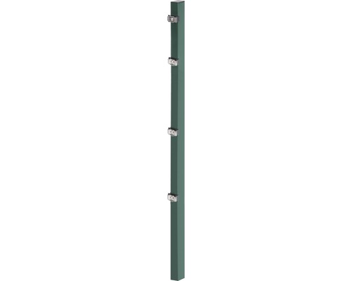 Poteau ALBERTS patte de serrage pour panneau rigide double fil 6 x 4 x 175 cm vert