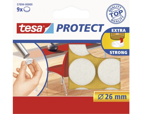 tesa® Protect Filzgleiter weiss Ø 26 mm