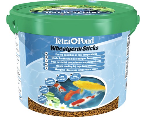 Tetra bâtonnets Pond Wheatgerm 10 l Tetra Pond Wheatgerm Sticks seau pour poissons de bassin