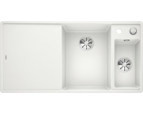 Spüle Blanco AXIA III 990 x 500 mm weiss 523492 1 Spülbecken Becken rechts Flächenbündig Mit Tropffläche Mit Restebecken