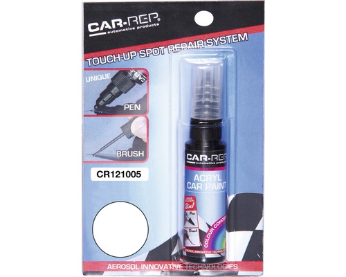 Maston Stylo à peinture voiture 121005 blanc 12 ml Car-Rep Stylo de retouche pour réparer les dommages de peinture sur la voiture
