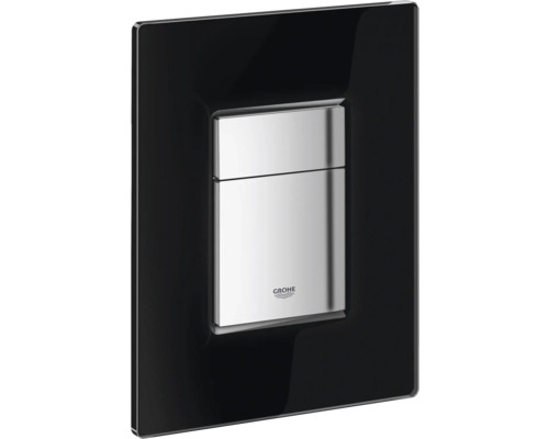 GROHE plaque de commande Skate Cosmopolitan plaque noir brillant / bouton chrome brillant 38845KS0