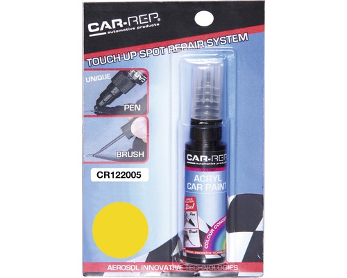 Maston Stylo à peinture voiture 122005 jaune 12 ml CAR-REP Stylo de retouche pour réparer les dommages de peinture automobile