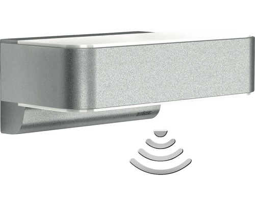 Steinel LED Sensor Aussenwandleuchte 12W 858 lm 91x230 mm L810 silber iHF Up-/Downlight Steinel LED Sensor Aussenwandleuchte 12W 858 lm 91x230 mm L810 silber iHF Up-/Downlight